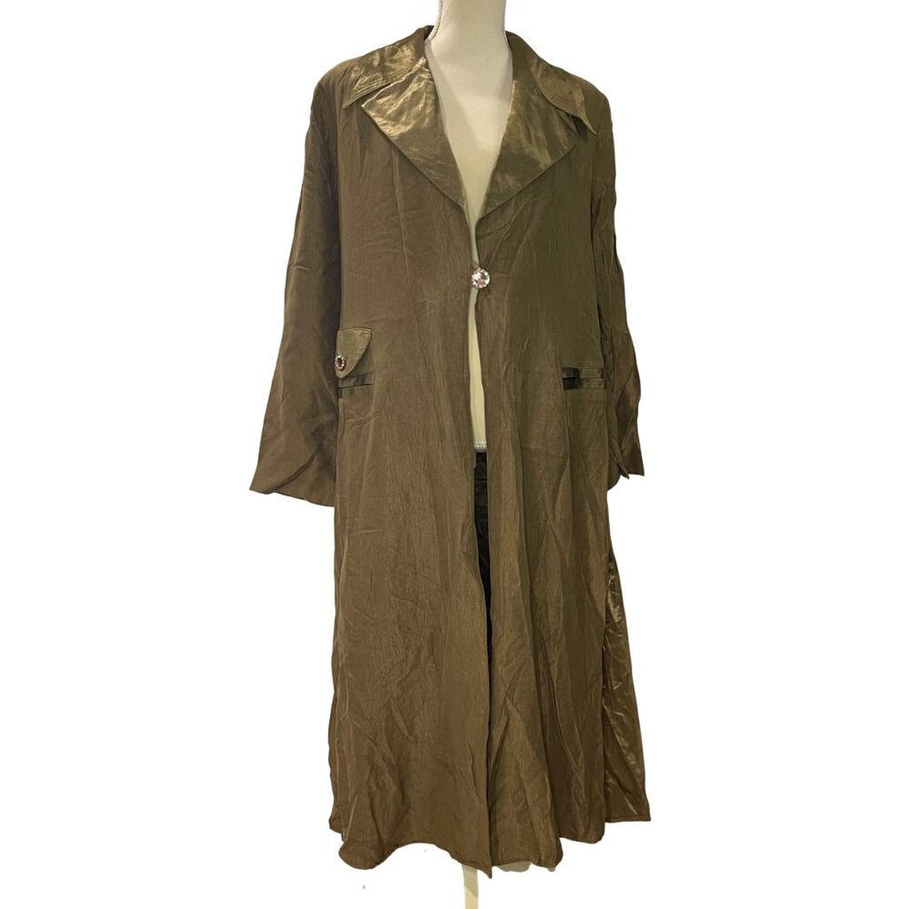 Vintage First Lady Jackie & Julien 2 Piece Skirt Set Women's Size XL Olive Green